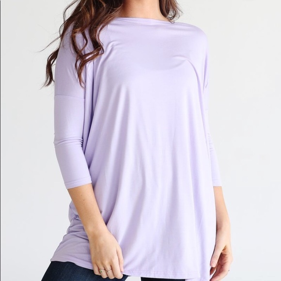 Piko 1988 Tops - PIKO 3/4 sleeves violet Large